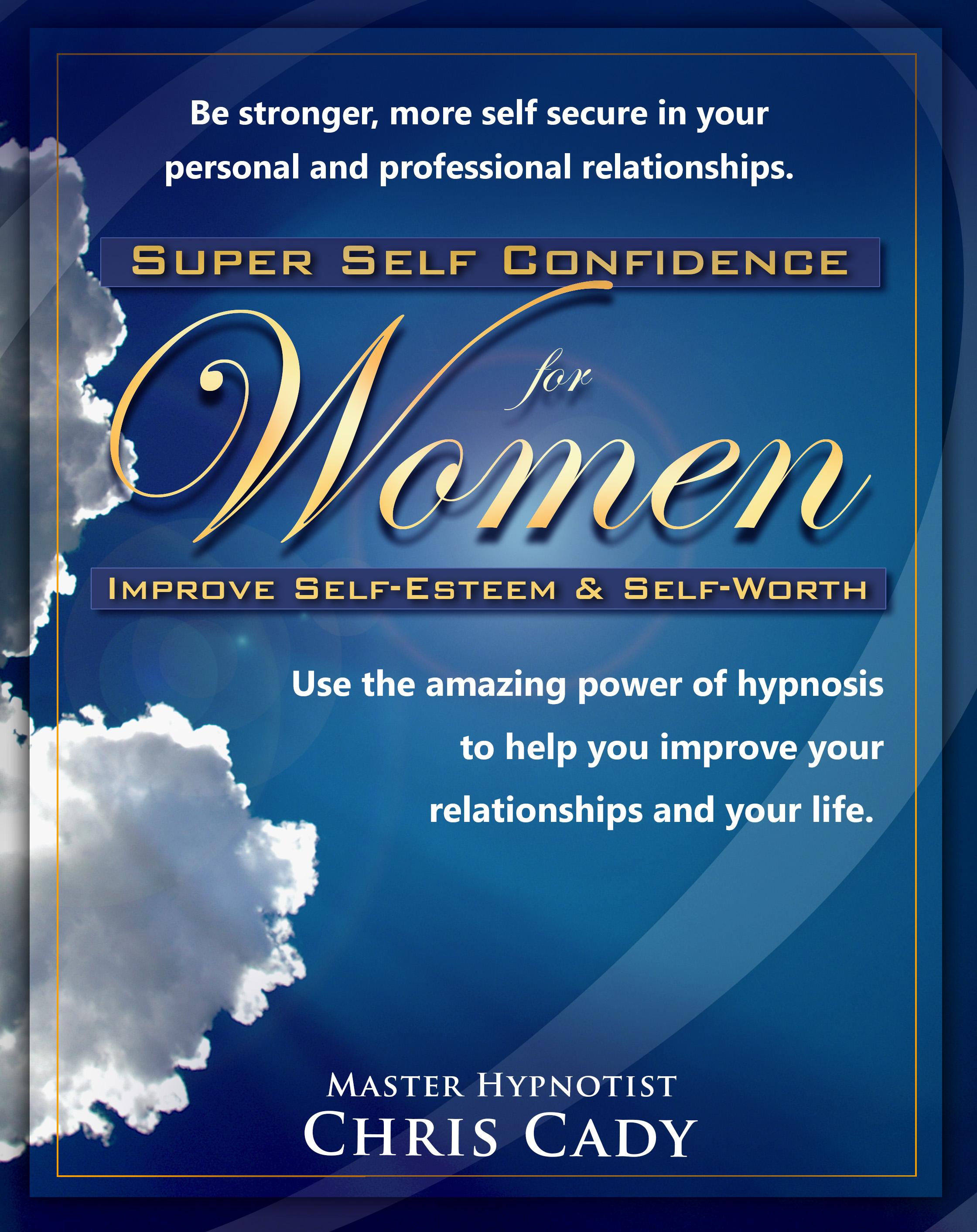 self esteem self confidence for women hypnosis CD mp3 program cover